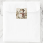 Oude Sneeuwman Stickers (Tas)