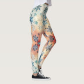 Oude Sneeuwvlokken Patroon - Leggings (Rechts)
