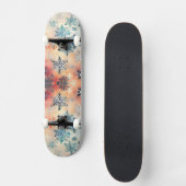 Oude Sneeuwvlokken Patroon - Skateboard (Voorkant)