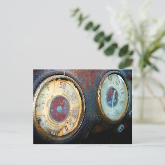 Oude snelheid briefkaart (Staand voorkant)