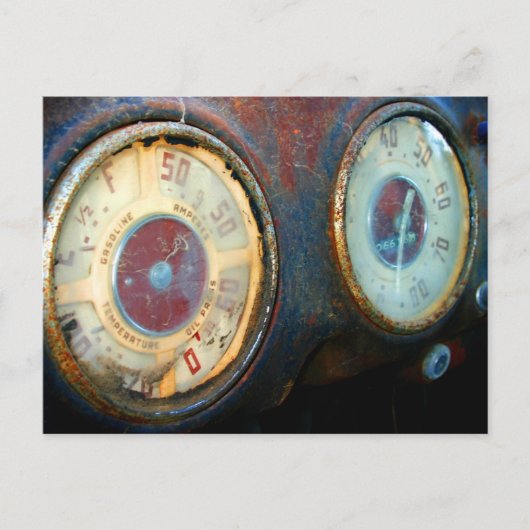 Oude snelheid briefkaart (Voorkant)