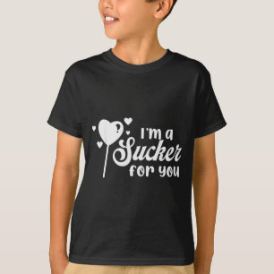 Oude snoep hart liefde ik ben een sukkel voor jou  t-shirt