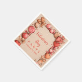 Oude Snoephartjes Valentijnsfeest Servet (Hoek)