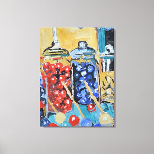 Oude snoeppotten canvas afdruk (Voorkant)