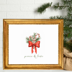 Oude Snoepriet Boog Vrede foto Kerstmis Poster