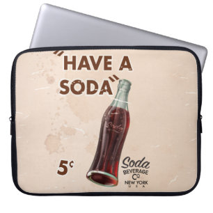 Oude Sodawerbeplaat Laptop Sleeve