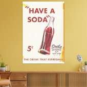 Oude Sodawerfposter Canvas Afdruk (Insitu (Woonkamer))