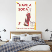 Oude Sodawerfposter Canvas Afdruk (Insitu (Slaapkamer))