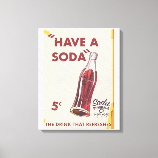 Oude Sodawerfposter Canvas Afdruk (Voorkant)