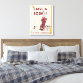 Oude Sodawerfposter Canvas Afdruk (Insitu (Slaapkamer))