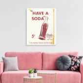 Oude Sodawerfposter Canvas Afdruk (Insitu (Woonkamer))