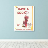 Oude Sodawerfposter Canvas Afdruk (Insitu (Houten vloer))