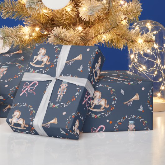 Oude Soldaat Kerst Inpakpapier (Feestdagen)