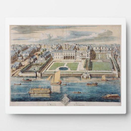 Oude Somerset House on the Strand, gegraveerd door Fotoplaat (Voorkant)