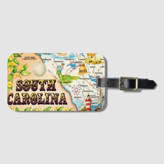 Oude South Carolina  Bagagelabel (Voorkant (horizontaal))