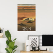 Oude Spaanse Kasteel Reisposter Coca Segovia Poster (Thuiskantoor)