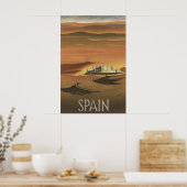 Oude Spaanse Kasteel Reisposter Coca Segovia Poster (Keuken)