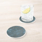 Oude Spaanse koperen beklede metalen deur Zandsteen Onderzetter (Zijkant)