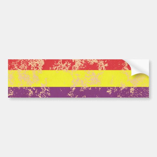 Oude Spaanse Republiek Bumpersticker (Voorkant)