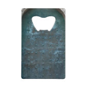 Oude Spaanse Transparante Koperdeur Creditkaart Flessenopener (Achterkant)