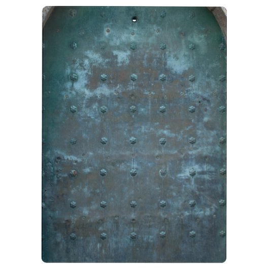 Oude Spaanse Transparante Koperdeur Klembord (Achterkant)