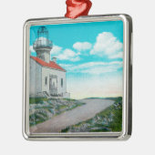 Oude Spaanse vuurtoren in Point Loma Metalen Ornament (Links)
