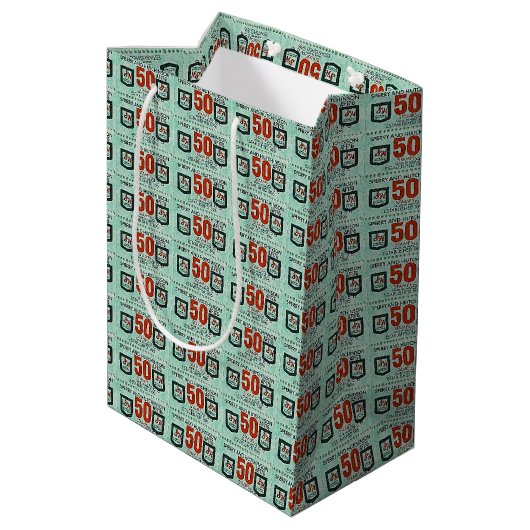 Oude Spaarzegels Medium Cadeauzakje (Achterkant Gekanteld)