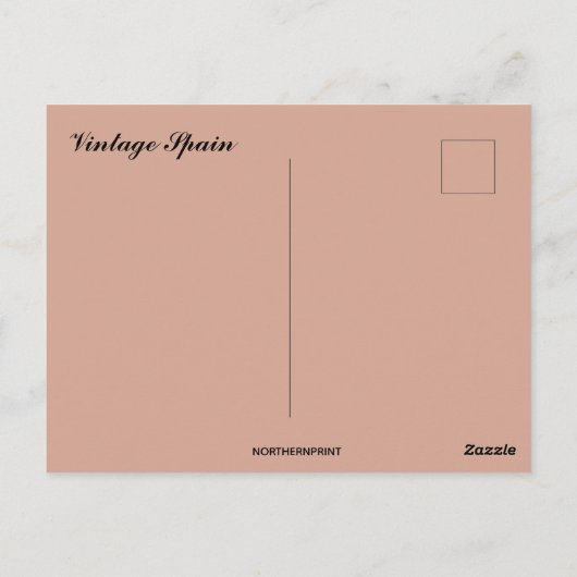 Oude Spanje Briefkaart (Achterkant)
