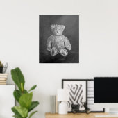 Oude Speelgoed originele pasteltekening Poster (Thuiskantoor)