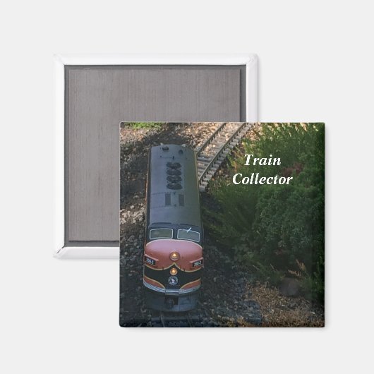 Oude Speelgoed trein op sporen Magneet (Voorkant / Achterkant)