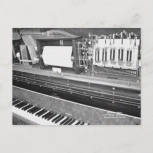 Oude speler Piano Briefkaart