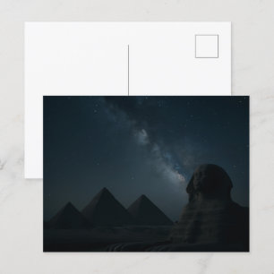 Oude Sphinx Mystique Briefkaart kunst