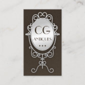 oude spiegel Antiek Dealer Visitekaartjes (Voorkant)