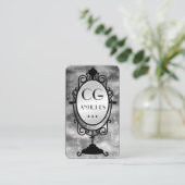 Oude Spiegel Antieke Dealer Visitekaartjes (Staand voorkant)