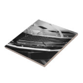 Oude spierwagen Aangepast stuurprogramma Monochrom Tegeltje (Zijkant)