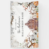 Oude Spook Cottagecore Halloweenfeest Spandoek (Verticaal)