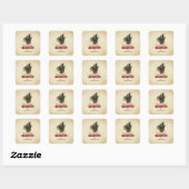 Oude spook Halloween gepersonaliseerde sticker (Vel)
