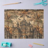 Oude spookhuis (2) tissuepapier (Craft)