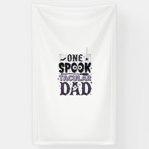 Oude Spooktacular Vader Halloween Shirt Ontwerp_1 Spandoek