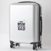 Oude Spooktacular Vader Halloween T-shirt Ontwerp_ Sticker (Koffer)