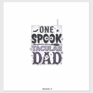 Oude Spooktacular Vader Halloween T-shirt Ontwerp_ Sticker