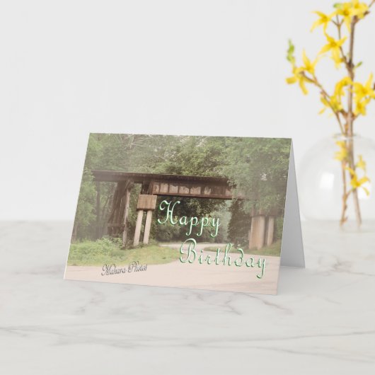 oude spoorboom kaart (Gele Bloem)