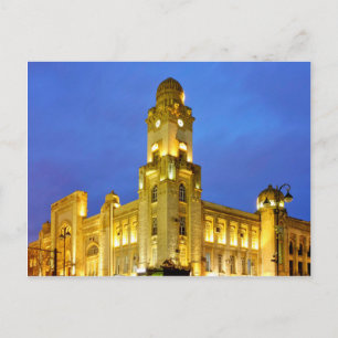 Oude spoorwegstation briefkaart