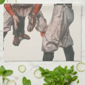Oude sport honkbalspelers theedoek (Gevouwen)