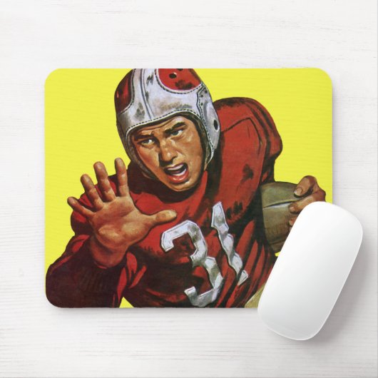 Oude sport voetbalspeler running back nr. 31 muismat (Met muis)