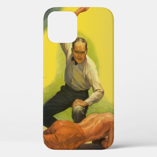 Oude sportboksen Scheidsrechter met bokser Knockou Case-Mate iPhone Case (Achterkant)