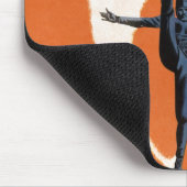 Oude sporten, voetballer die de bal trapt muismat (Hoek)