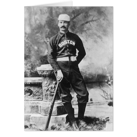 Oude sportfoto, Boston-honkbalspeler (Voorkant)