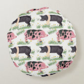 Oude Spot Varken Gooi Kussen Whimsical Boerderij (Achterkant)