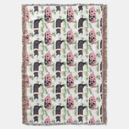 Oude spot varkensdeken deken (Voorkant Verticaal)